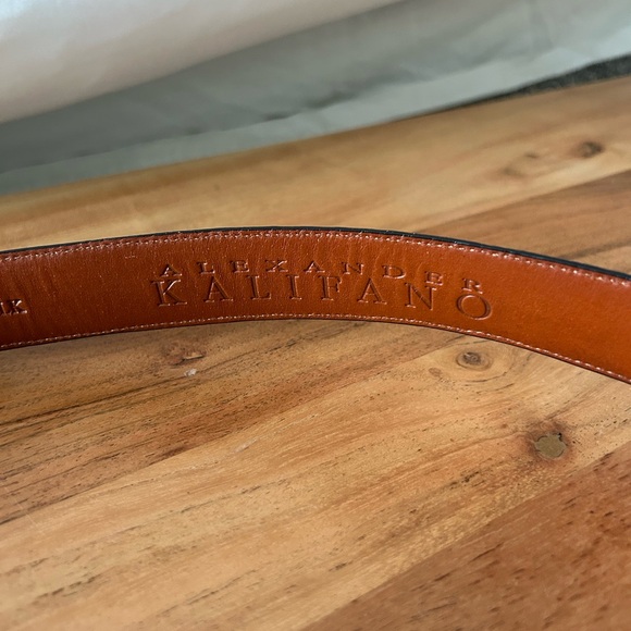 Women’s Alexander Kalifano handmade belt - lizard - Picture 3 of 7